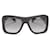 Chanel CC übergroße Sonnenbrille schwarz Acryl Harz  ref.713207
