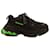 First Balenciaga Triple S Sneakers in Black Fluo Green Polyurethane Plastic  ref.713211