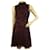 Ted Baker Burgundy Lace Sleeveless High Neck Knee Length Dress size 2 Dark red  ref.713425