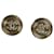 Chanel CC rhinestone earrings Golden Steel Acetate  ref.713828