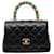 Coco Handle Chanel Handbags Black Leather  ref.713862
