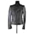 Maje jacket 38 Grey Leather  ref.713872