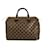 Louis Vuitton schnell 30 Ebene Damier Satchel Bag Umhängetasche mit A.K. Initialen Braun Leder  ref.714027