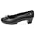 Chanel Heels Black Leather  ref.714043