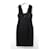 Versace - Robe Wiggle noire bordée de mousseline Viscose  ref.714149