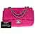 Splendida borsa a spalla rettangolare Chanel Mini Timeless in pelle caviale trapuntata rosa  ref.714336