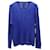 Pull Ralph Lauren en maille torsadée en coton bleu  ref.714419