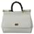 DOLCE & GABBANA MISS SICILY Handtasche Dauphine Hand Shoulder Borse aus weißem Leder  ref.714447