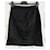 Falda negra de satén con cremallera expuesta de Dolce & Gabbana Negro Elastano Acetato  ref.715336