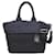 * Prada PRADA reversibile 2- modo borsa in nylon nero navy Blu scuro  ref.715373