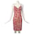Diane Von Furstenberg Robe en soie DvF Anette, réédition vintage Blanc Rouge  ref.715380
