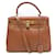 Hermès VINTAGE HERMES KELLY HANDBAG 28 Epsom Gold leather 1993 HAND BAG STRAP Brown  ref.715478
