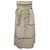 Louis Vuitton skirt M 38 TAUPE VELVET AND SILVER LEATHER LEATHER SKIRT  ref.715485