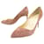 NEW CHRISTIAN LOUBOUTIN SHOES 38 CROW 1190711 PUMPS SHOES Pink Suede  ref.715722