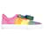 Niedrige vulkanisierte Regenbogen-Turnschuhe in Off White aus mehrfarbigem Canvas Mehrfarben Leinwand  ref.715758