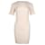 Stella Mc Cartney Stella Mccartney Ribbed Knit Mini Dress in Beige Cotton   ref.715760