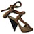 Loewe Tie-Around High-Heel Sandals in Beige Leather  ref.715764