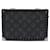 Louis Vuitton Monogram Eclipse Clutch Box Sac à Bandoulière en Cuir Noir  ref.715773