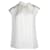 Camicetta Sandro Paris Courbe con borchie Top in cotone bianco  ref.715784