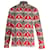 Prada Bedrucktes Langarmhemd mit Knopfleiste vorne aus mehrfarbiger Baumwolle  ref.715793