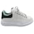 Sneakers Oversize Alexander McQueen in Pelle Bianca e Verde Foresta Multicolore  ref.715857