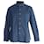 Tom Ford Long Sleeve Button Front Shirt in Blue Cotton   ref.715983