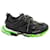 Balenciaga Glow Track Sneakers aus schwarzem und grünem Nylon Mehrfarben  ref.715984