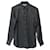Camisa de lunares de seda negra de Saint Laurent Negro  ref.715989