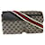 GUCCI GG Canvas Web Sherry Line Waist Bag Navy Red Auth am3336 Navy blue  ref.716340