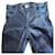 Pantaloni Chanel Metallico Blu scuro Cotone  ref.716741