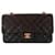 Chanel classic lined flap medium lambskin gold hardware timeless black vintage Brown Leather  ref.717133