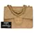 Superb Chanel Mini Timeless Flap bag in beige quilted lambskin Leather  ref.717143