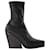 Stella Mc Cartney Cowboy Boots in Black Synthetic Leather Leatherette  ref.717401