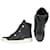 Balmain Hi-top sneakers in black leather  ref.717926