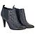 Timeless Stivaletti Chanel in pelle trapuntata blu navy - vista 2