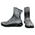 Balmain ankle boots in black washed leather  ref.718078