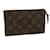 LOUIS VUITTON Monogram Bucket PM Accessory Pouch LV Auth ny122 Leinwand  ref.718419