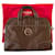 Lancel Saddlebags Brown Leather Cloth  ref.718985