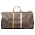 Brown Coated Canvas Louis Vuitton Keepall Cloth  ref.719116