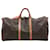 Brown Coated Canvas Louis Vuitton Keepall Cloth  ref.719117