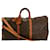 Brown Coated Canvas Louis Vuitton Keepall Bandouliere 55 Cloth  ref.719193