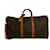 Bandouliere Louis Vuitton Keepall in tela rivestita marrone 55  ref.719196