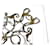 Hermès White Hermes Printed Scarf Silk  ref.719420
