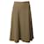 Max Mara Midi Skirt in Camel Lana Vergine Yellow Wool  ref.719796
