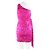 Aidan Mattox Paillettenkleid mit einer Schulter Pink - Ansicht 3