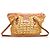 Chanel Brown Mademoiselle Lock Strohtasche Braun Beige