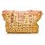 Chanel Brown Mademoiselle Lock Strohtasche Braun Beige - Ansicht 3
