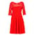 Claudie Pierlot robe Red Nylon  ref.720859