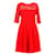 Claudie Pierlot robe Red Nylon  ref.720862