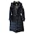 BURBERRY HOODED MID-LENGHT PUFFER COAT. Black Polyamide  ref.721200